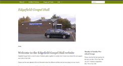 Desktop Screenshot of edgefieldgospelhall.org.uk